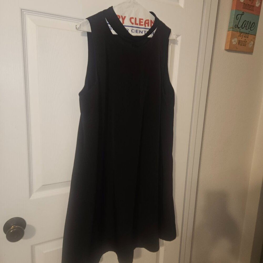 Black Calvin Klein Dress with Choker - Size 16